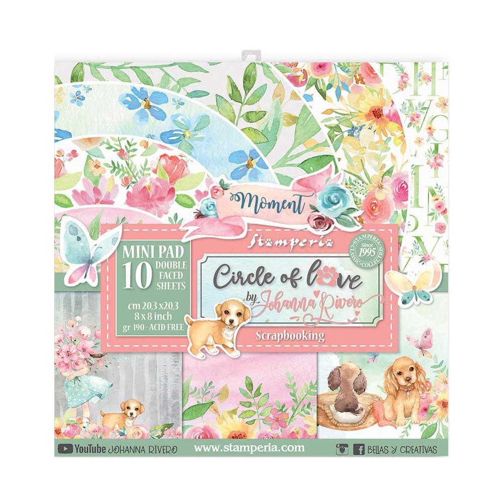 Stamperia - Circle of love - Paper Pack - 10 pk -    8 x 8"
