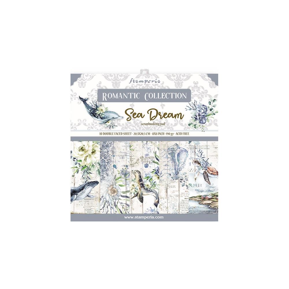Stamperia - Romantic Sea Dream - Paper Pack - 10 pk -    8 x 8"