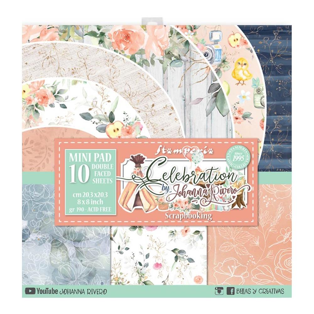 Stamperia - Celebration - Paper Pack - 10 pk -    8 x 8"