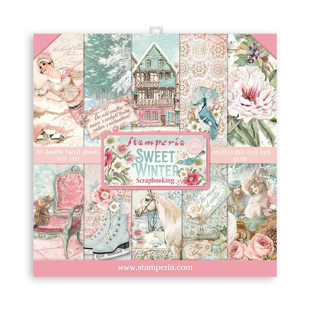 Stamperia - Sweet Winter - Paper Pad - 8 x 8"