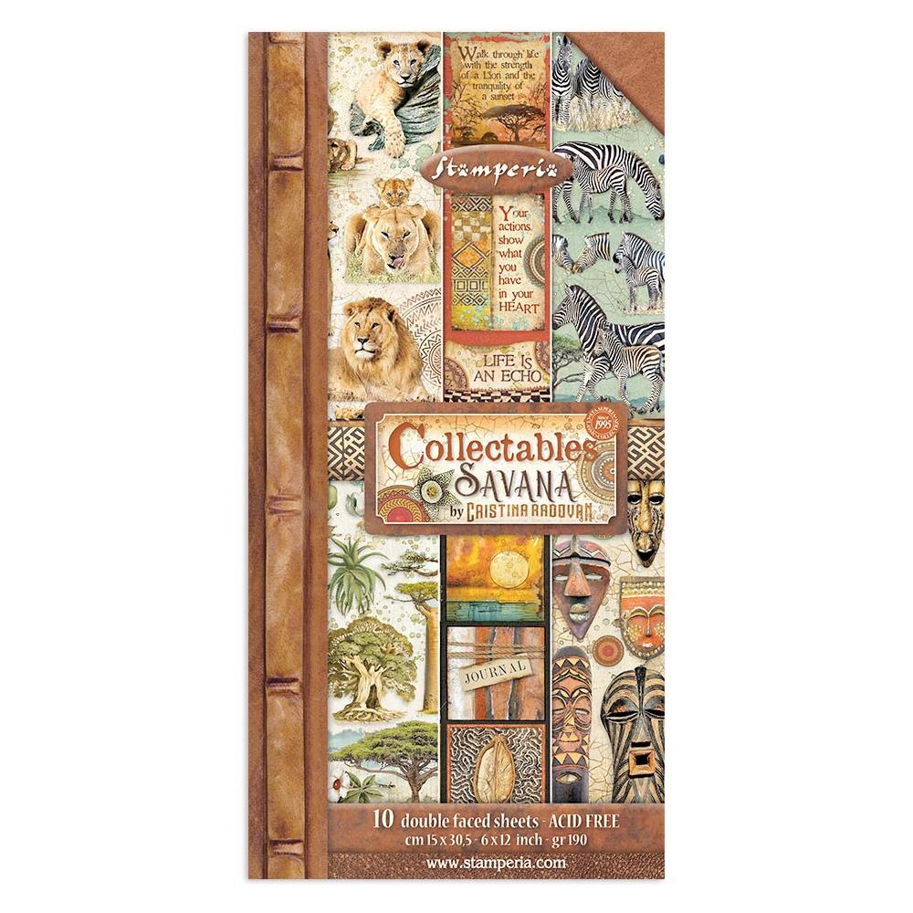 Stamperia - Savana - Collectables - 10 pk -   6 x 12"