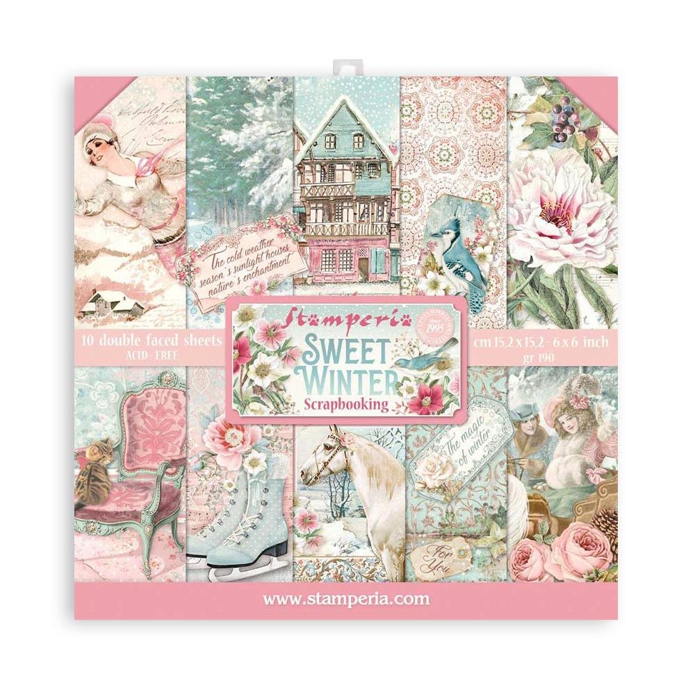Stamperia - Sweet Winter - Paper Pack - 10 pk -    6 x 6"