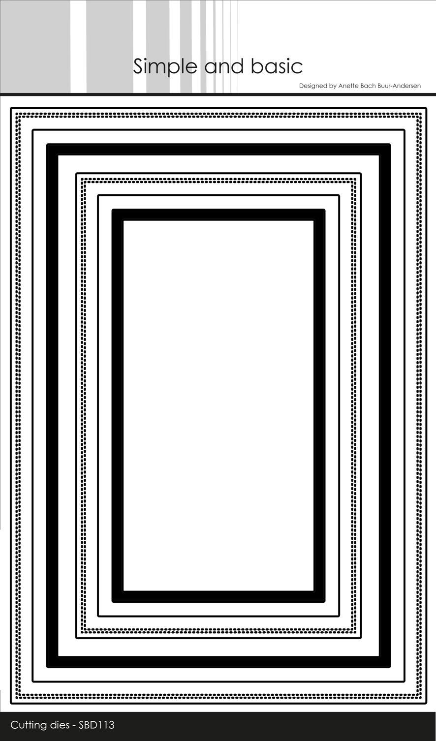 Simple and Basic - Dies - A5 Telegram with innlay