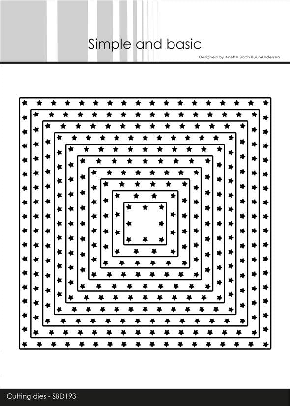 Simple and Basic dies Star Framed Square SBD193