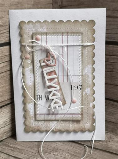 Simple and Basic - Dies - Text with hanger - Dansk tekst 1