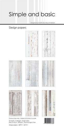 Simple and Basic - Slim Line - White Wood - Paper Pad