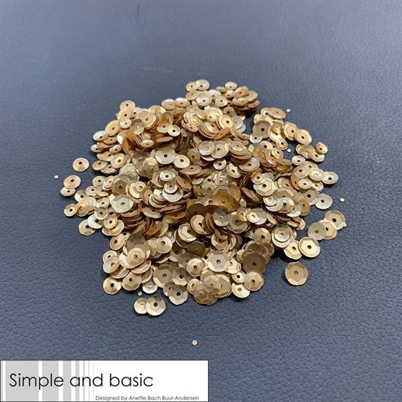 Simple & Basic - Sequins - Paljetter - Gold
