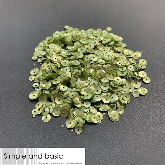 Simple & Basic - Sequins - Paljetter - Spring Green