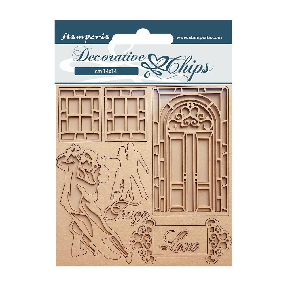 Stamperia - Desire - Decorative Chips - Tango