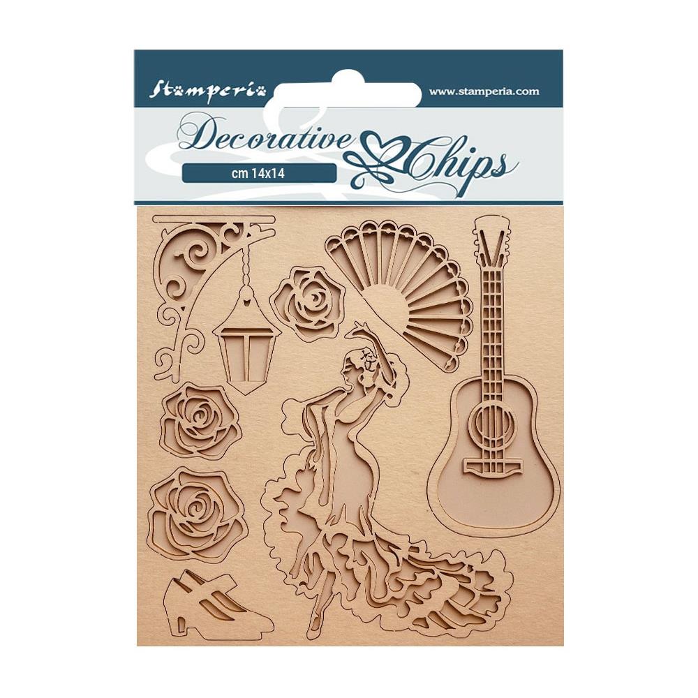 Stamperia - Desire - Decorative Chips - Ballerina