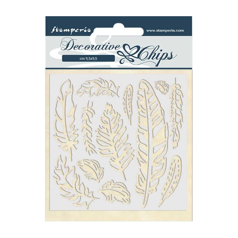 Stamperia - Amazonia - Chipboard - Feather