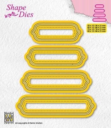 Nellie Snellen - Shape Dies - Set of 4 tags - 6