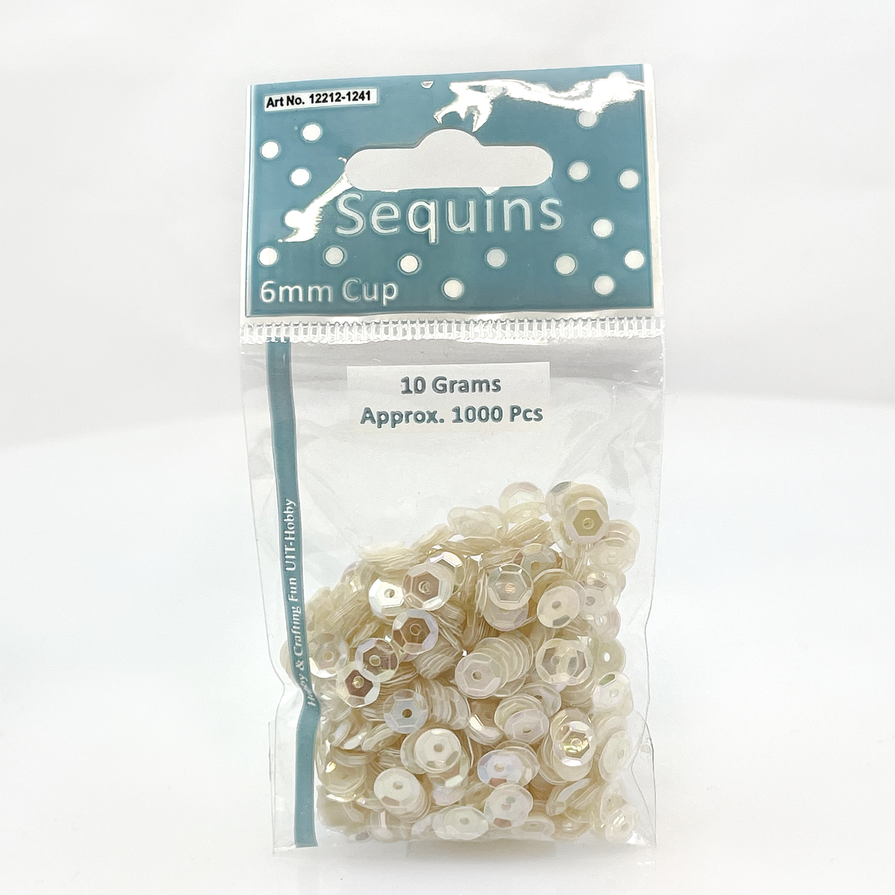 Sequins / Paljetter - White