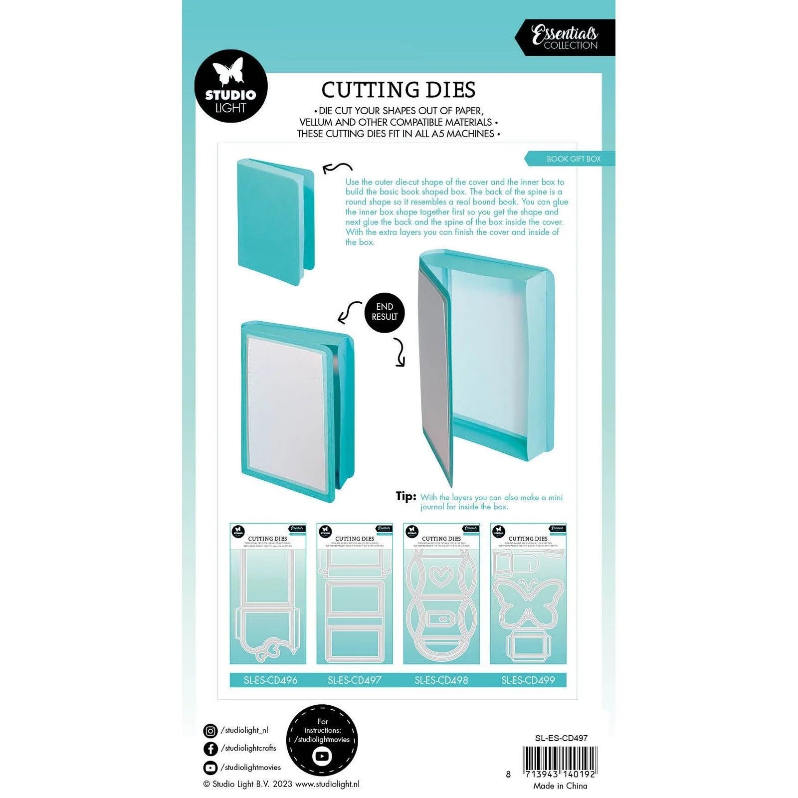 Studiolight - Dies - Essentials - Book Gift Box