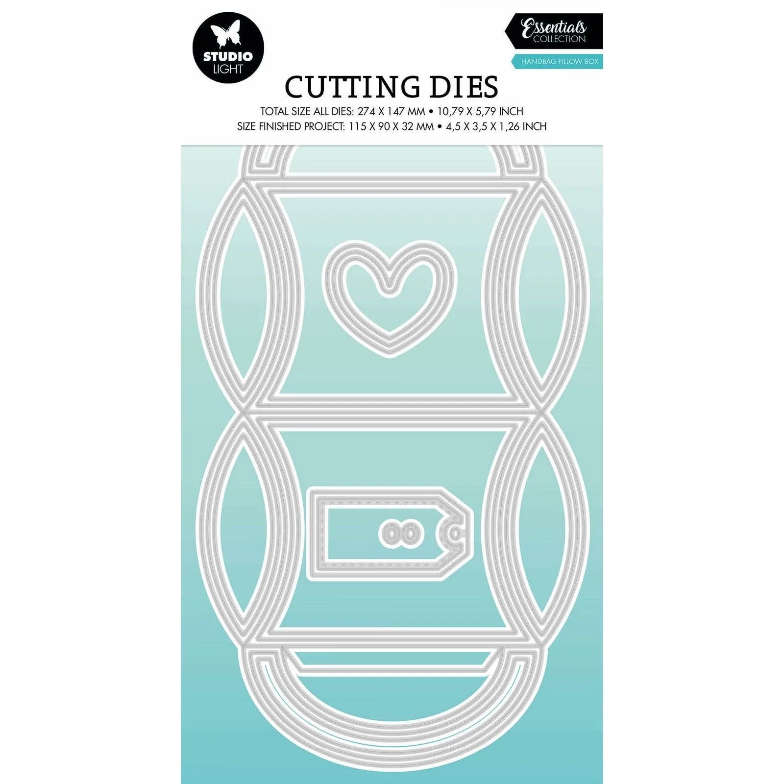 Studiolight - Dies - Essentials - Handbag Pillow Box