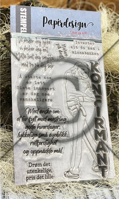 Papirdesign - Clearstamps - Vi ønsker deg lykke