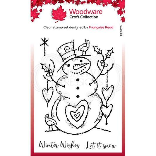 Woodware Craft Collection - Clear Stamps - Loving Snowman