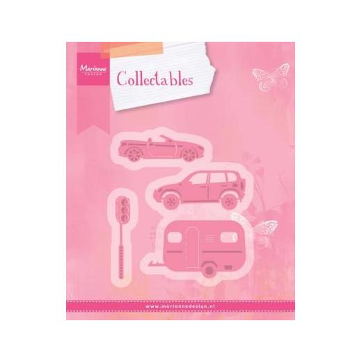 Marianne Design - Collectables - Village decoration set cars