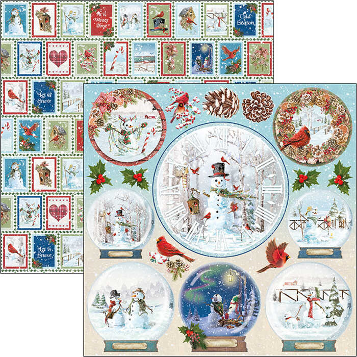 Ciao Bella - Northern Lights - Snowballs 12 x 12"