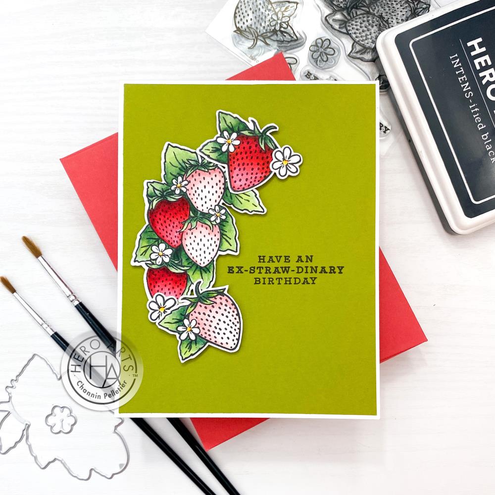 Hero Arts - Clear Stamp - Floral Strawberries