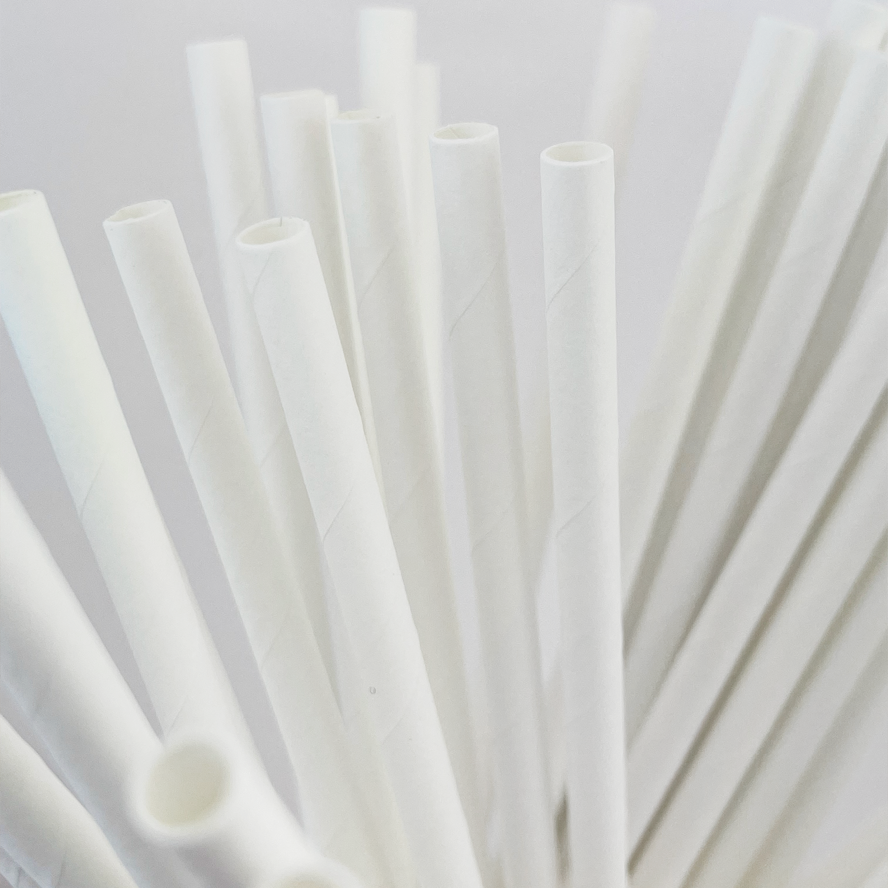 hvite sugerør