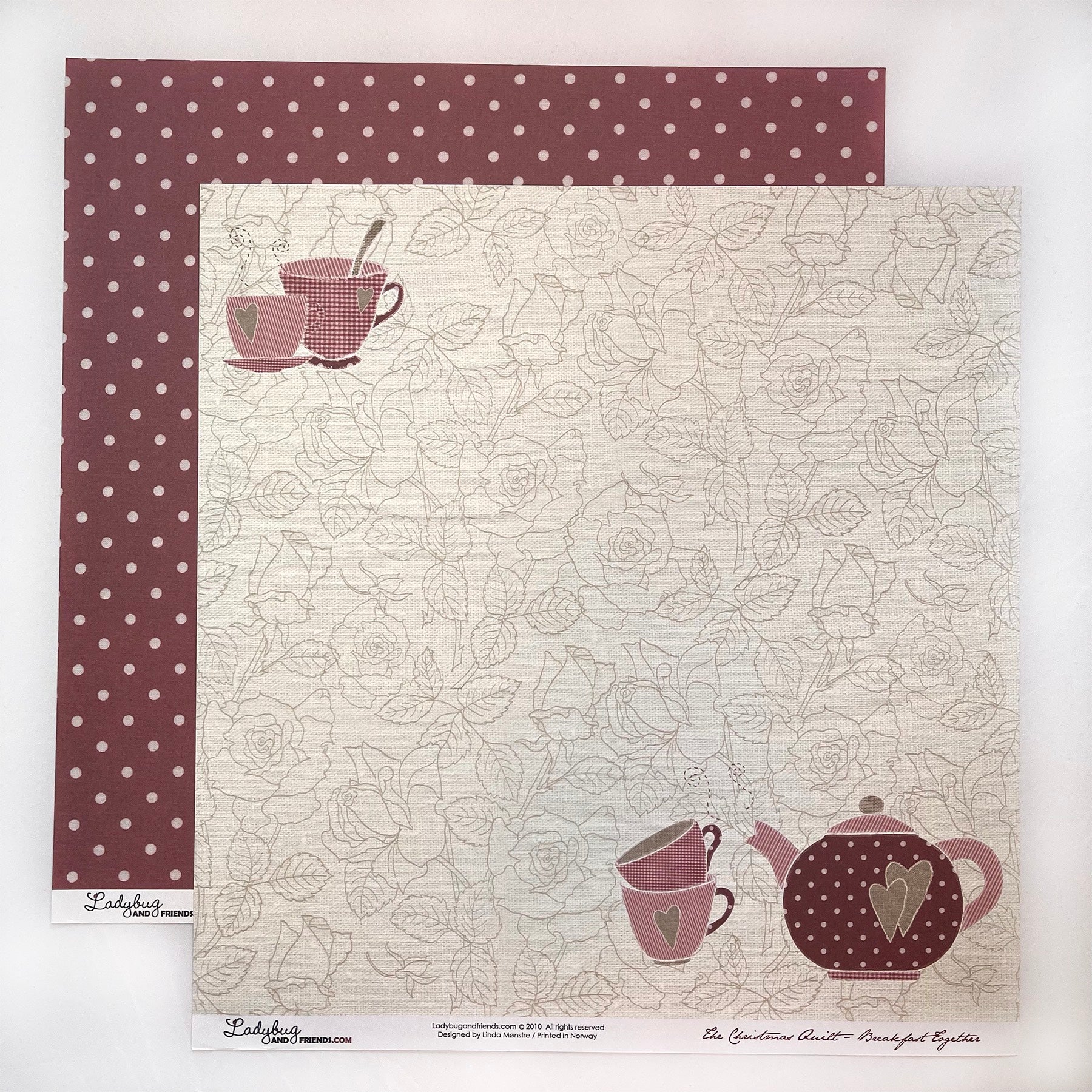 Ladybug & Friends: The Christmas Quilt - Breakfast Together 12 x 12"