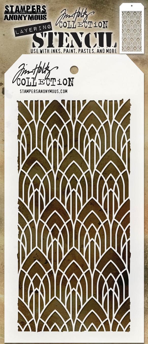 Tim Holtz - Stencil - Deco Art - Layered
