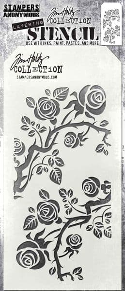 Tim Holtz -  Stencil - Thorned