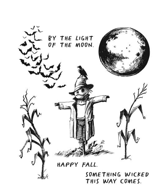 Tim Holtz Collection - Cling Stamps - Scarecrow