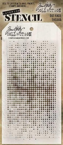 Tim Holtz - Stencil - Dot Fade
