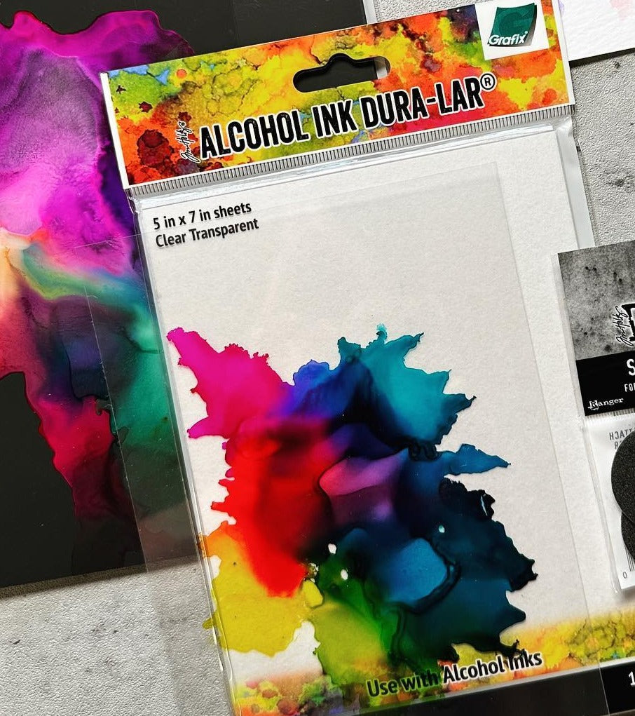 Tim Holtz - Surface - Alcohol Ink  Dura-Lar  Clear Transparent