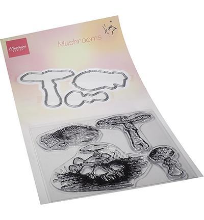 Marianne Design - Clear stamps & dies - Tiny's Mushrooms