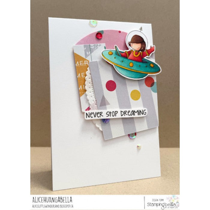 Stamping Bella - Cling Mounted Stamp - Tiny townie astronauts