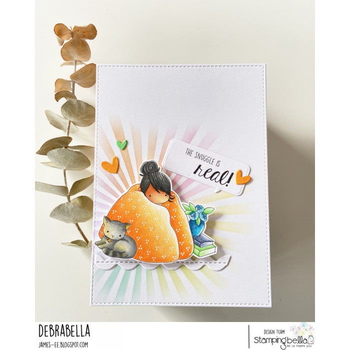 Stamping Bella - Cling Mounted Stamp - Tiny townie loves to snuggle