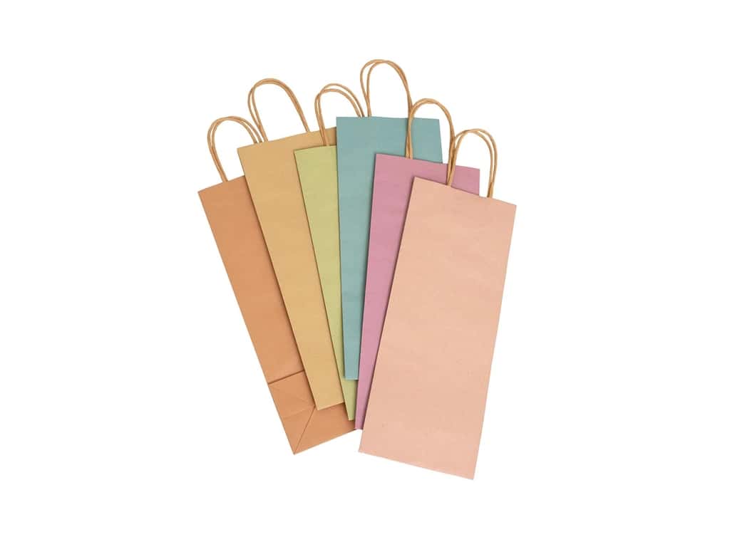 American Crafts - Wine Gift Bags - Pastels