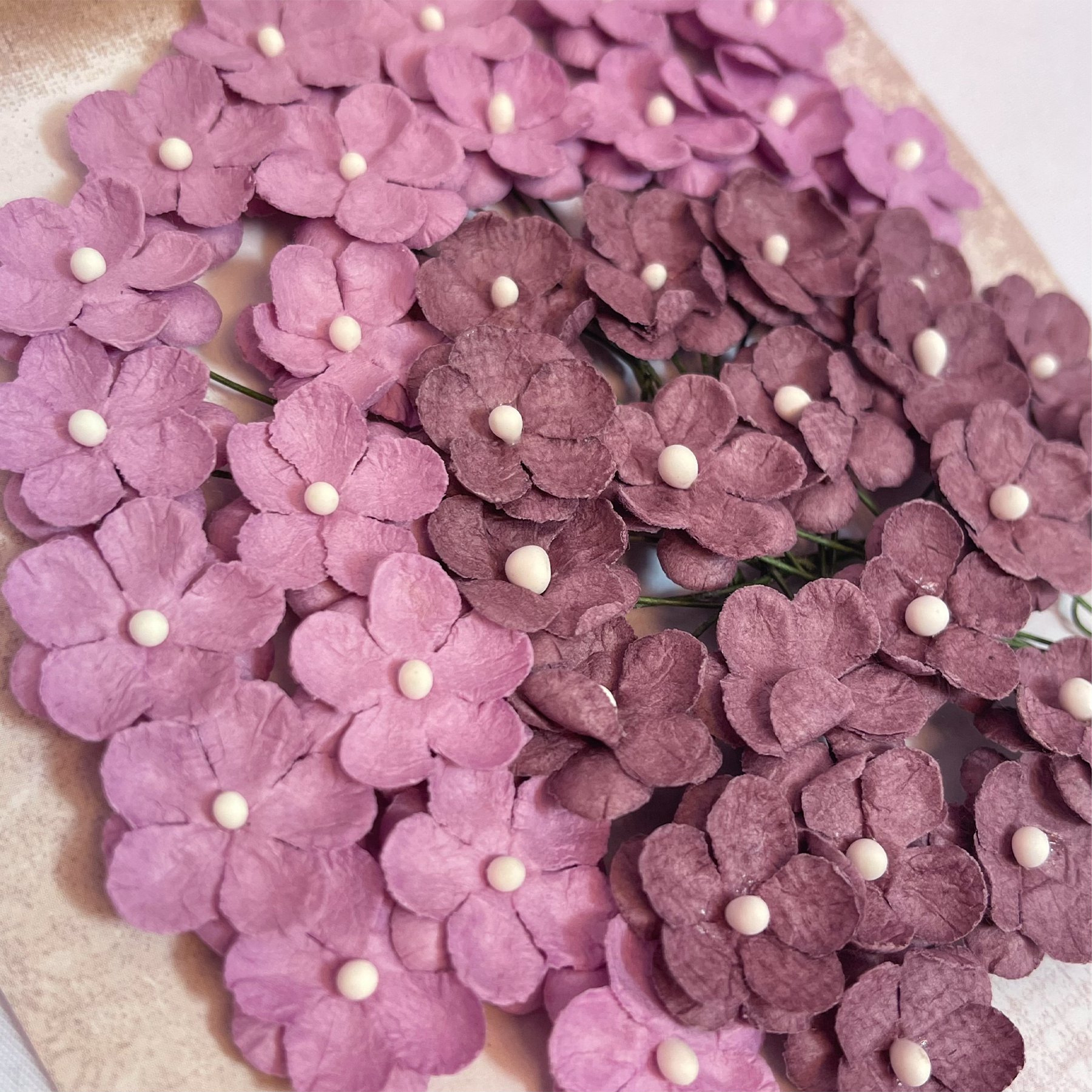 Papirdesign - Søte Blomster - Vintage Rosa