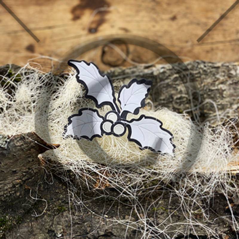 Papirdesign - Dies - Kristorn og bær