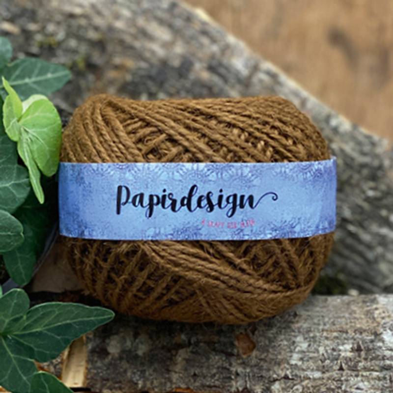Papirdesign - Hamp - 100 m - Brun
