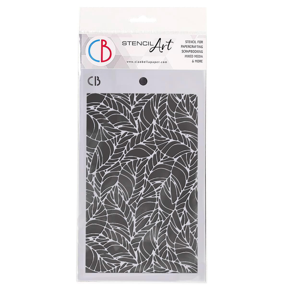 Ciao Bella - Stencil - Wavy Leaves - 5 x 8"