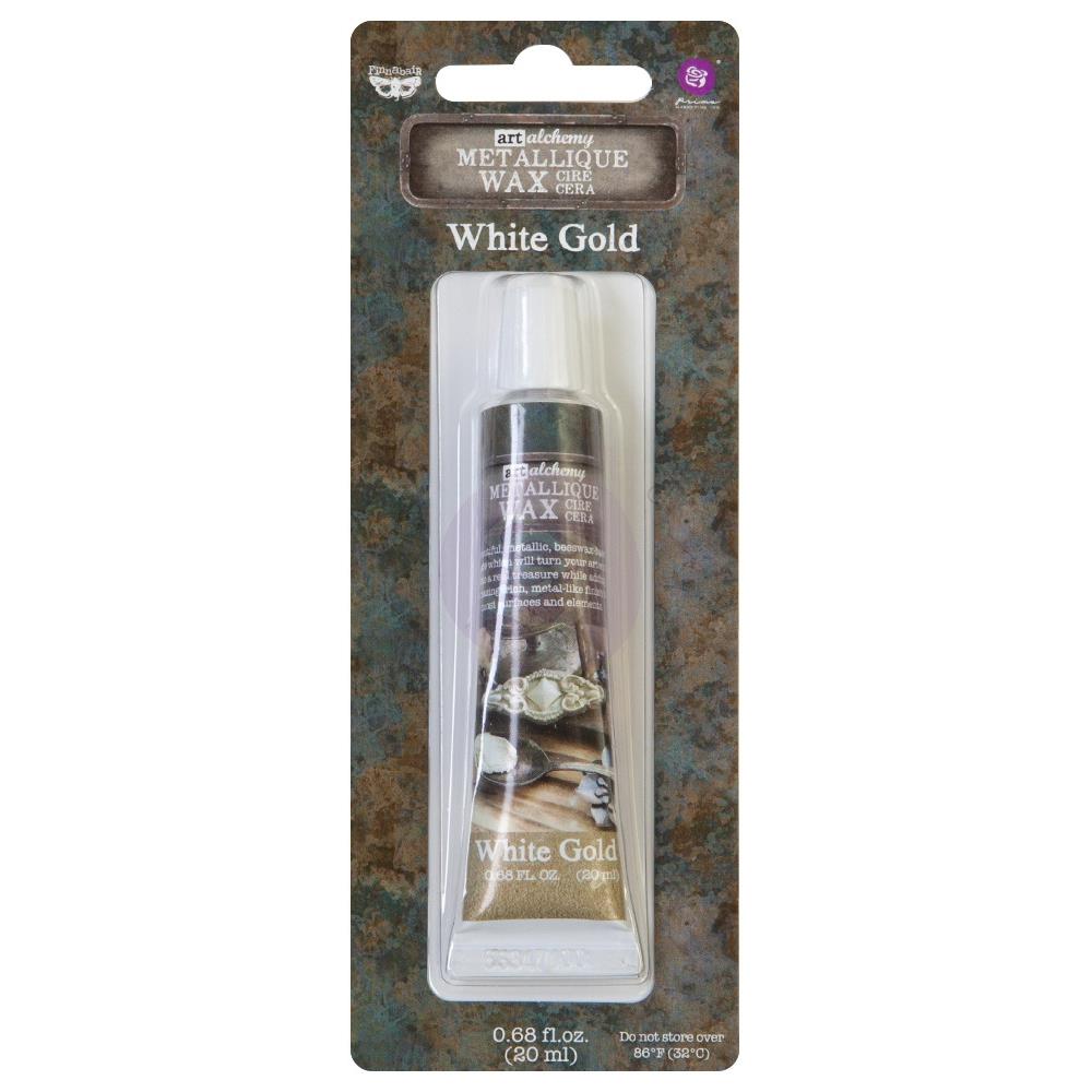 Prima - Art Alchemy by Finnabair - Antique Brilliance - Wax - White Gold