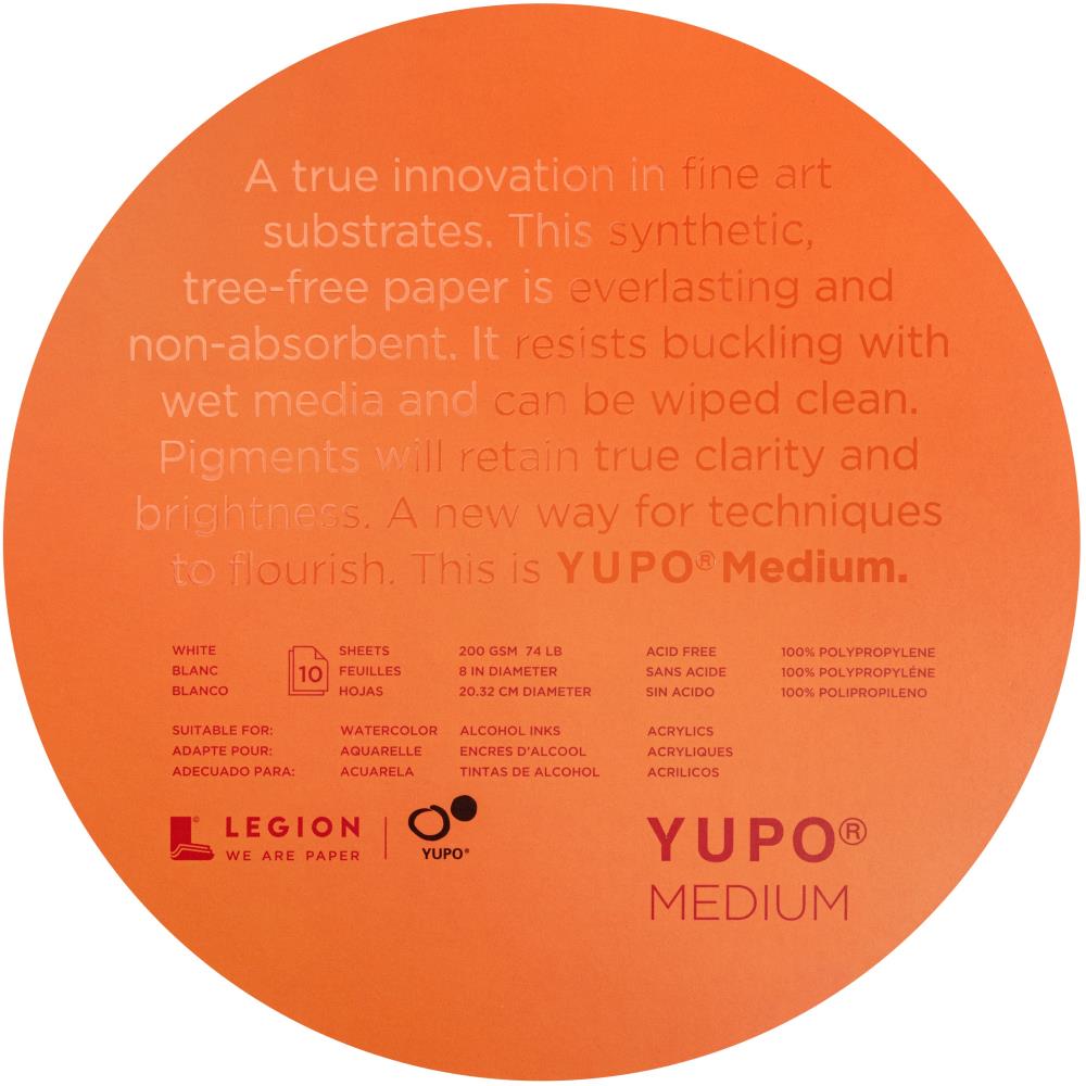 Legion - YUPO - Medium - White paper - Round - 8 x 8"