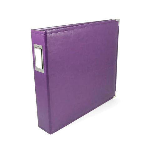 We R Memory Keepers - Classic Leather 12x12" Ring Album - Grape Soda