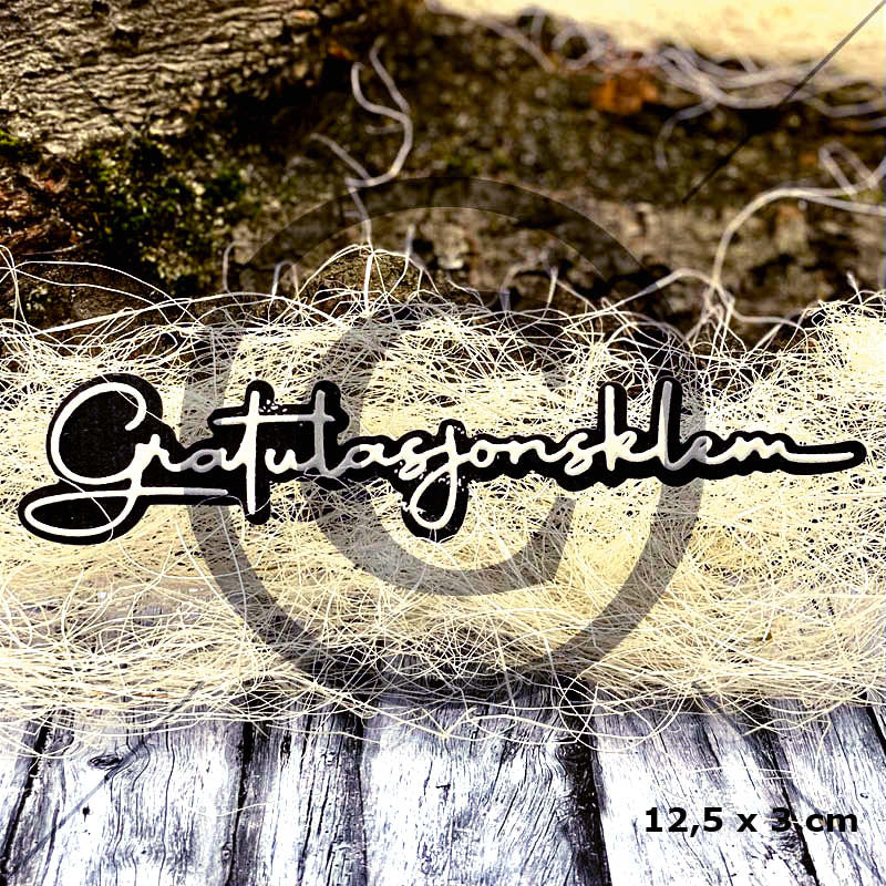 Papirdesign - Dies - Gratulasjonsklem