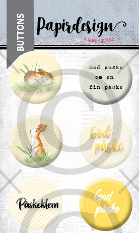 Papirdesign - Buttons - Påske 2