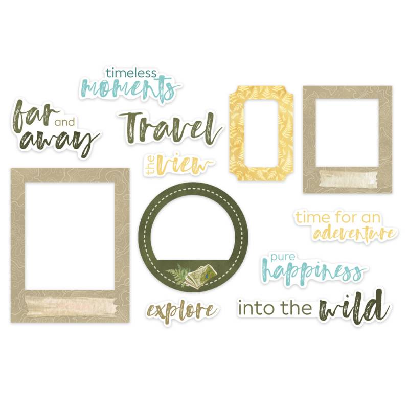 P13 - Hit the road - Ephemera set - Frames and words