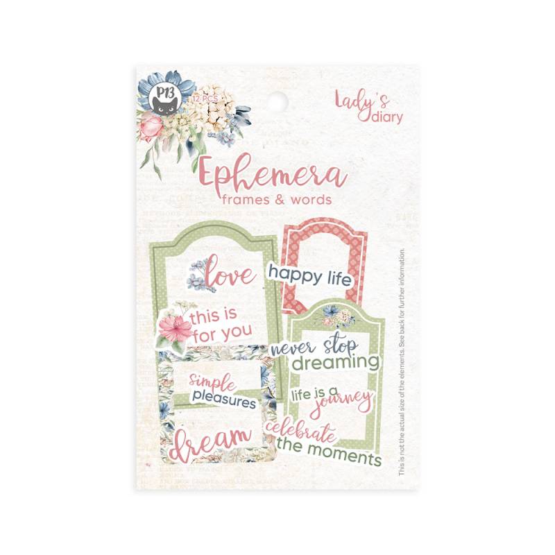 P13 - Lady's Diary - Ephemera - Frames & Words