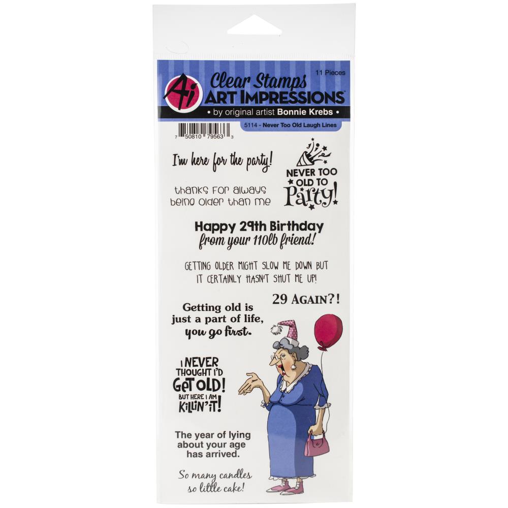 Art Impressions - Clear Stamps Set - Never to old