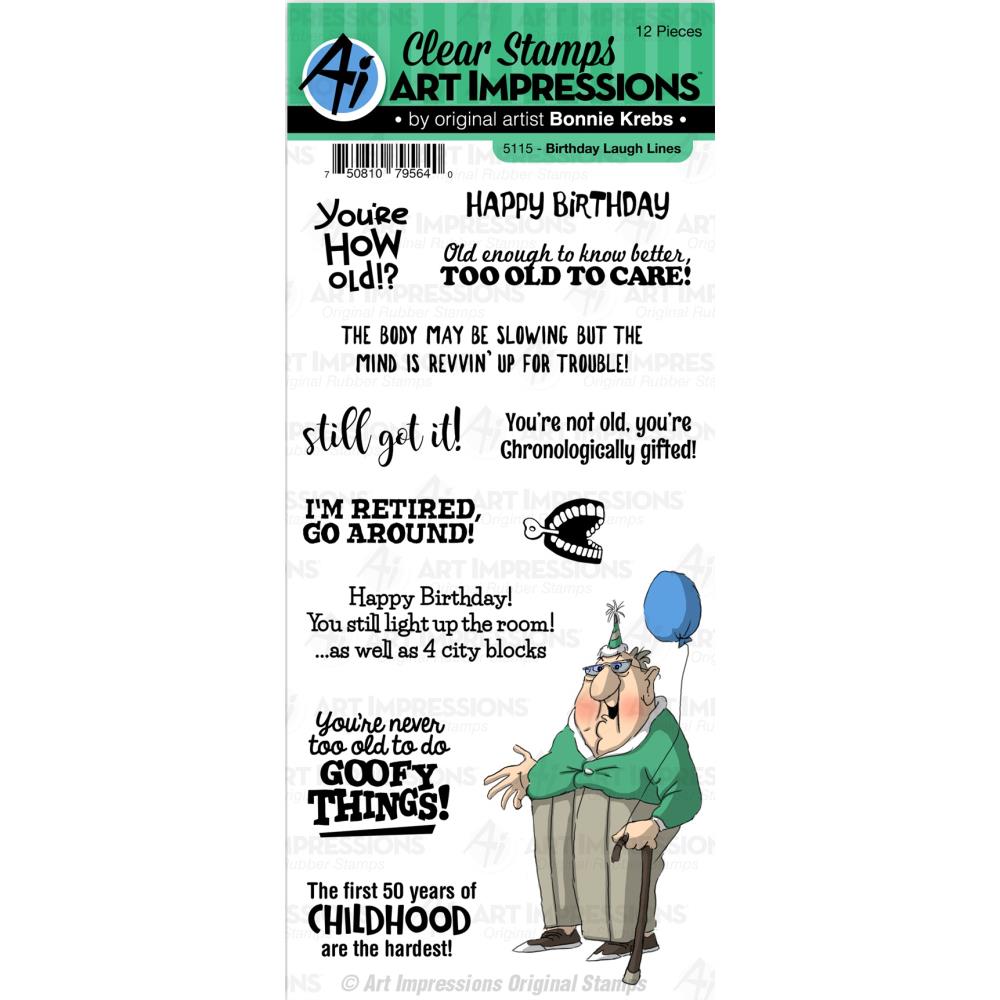 Art Impressions - Clear Stamps Set - Birthday