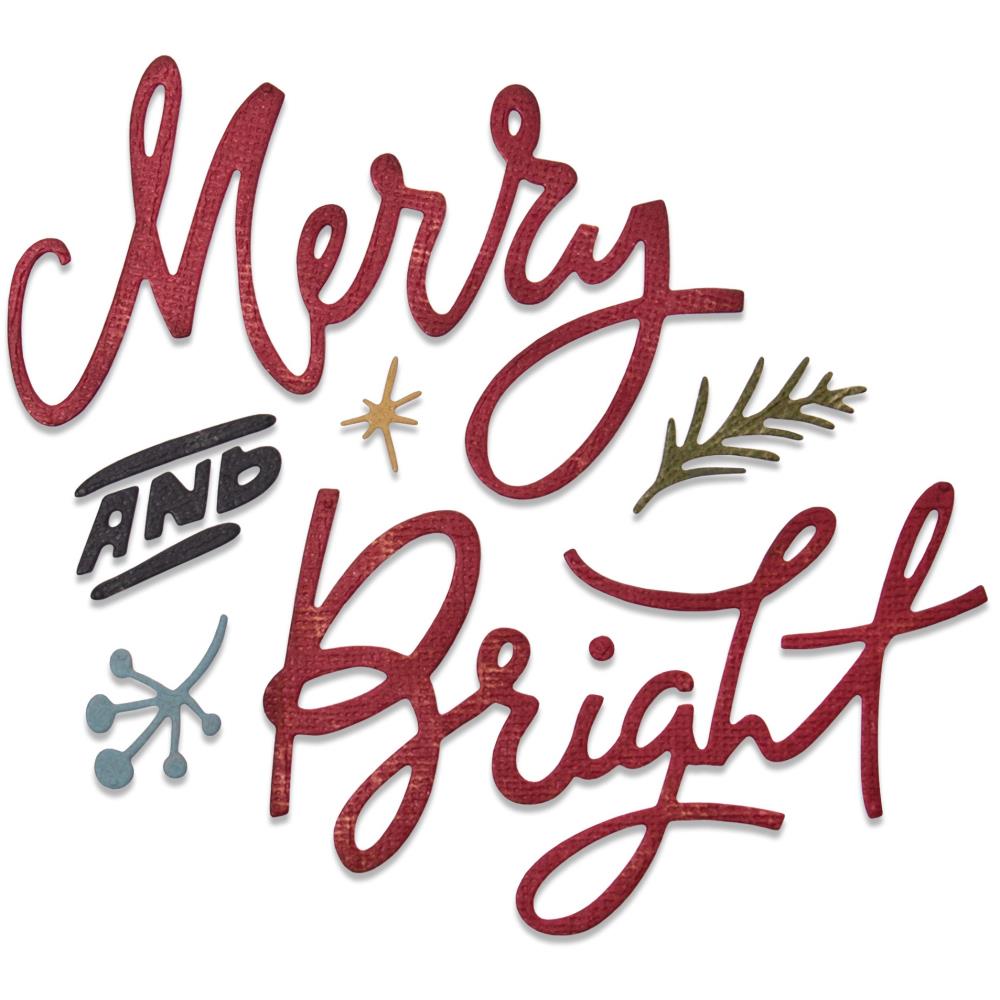 Sizzix - Tim Holtz Alterations - Thinlits - Merry & Bright - ventet på lager i oktober