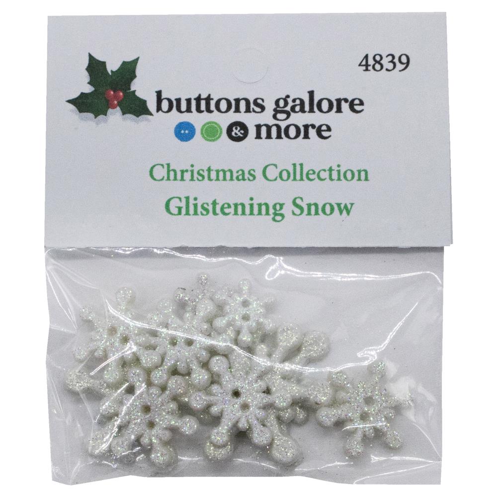 Buttons Galore -  Glistening Snow Buttons